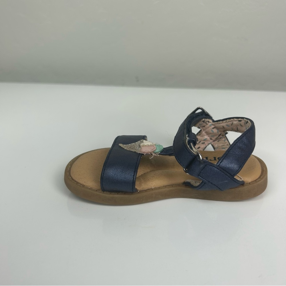 Born Sprinkles navy blue T sandal with ice cream cone toddler size 6 - Picture 4 of 16